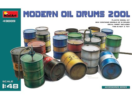 1/48 Modern Oil Drums (200l)