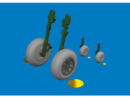 P-40E wheels cross tread 1/48 recommended for EDUARD