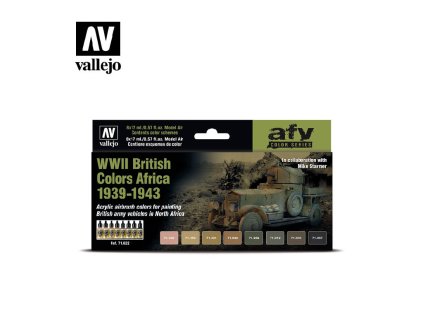 Vallejo Model Air AFV Set 71622 WWII British Colors Africa 1939-1943 (8)