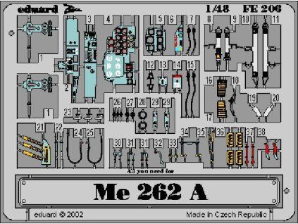 Me 262A Schwalbe recommended for TAMIYA