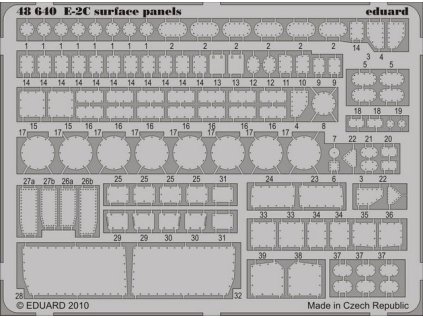 1/48 E-2C surface panels for KINETIC kit