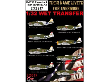 1/32 P-47D RAZORBACK OVER NEW GUINEA Pt.4 Markings