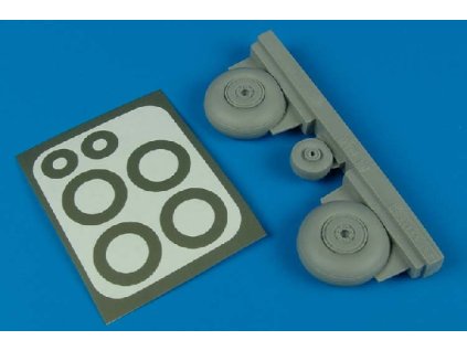 1/48 C-47 Dakota wheels & paint masks - TRUMPETER