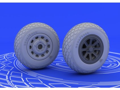 P-51 wheels  1/48 recommended for TAMIYA