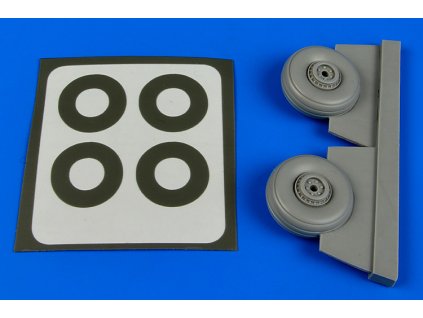 1/72 C-47 Skytrain wheels & paint masks - AIRFIX