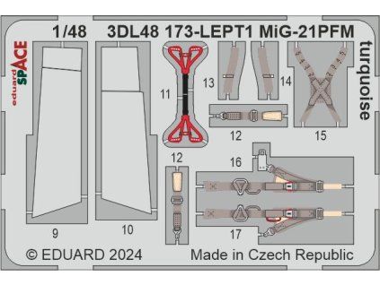 MiG-21PFM turquoise SPACE 1/48 recommended for EDUARD
