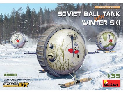 1/35 Soviet Ball Tank with Winter Ski. Interior Kit