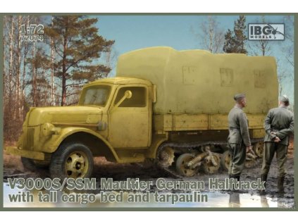1/72 V3000S/SSM Maultier German Halftrack with tall cargo bed and tarpaulin