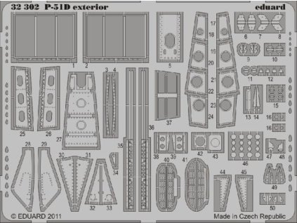 1/32 P-51D exterior for TAMIYA kit