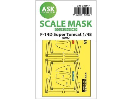 1/48 F-14D Super Tomcat double-sided express fit mask for AMK