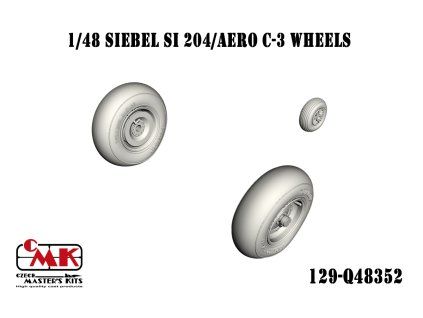 1/48 Siebel Si 204/Aero C-3 Wheels