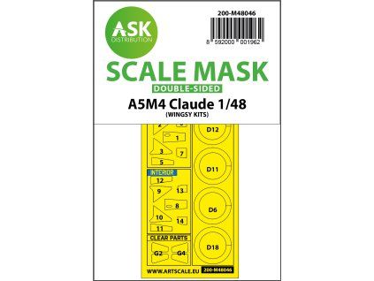 1/48 A5M4 Claude double-sided painting mask for Wingsy kits
