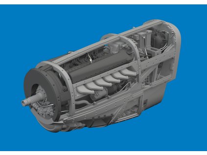 P-51D engine PRINT 1/72 recommended for EDUARD