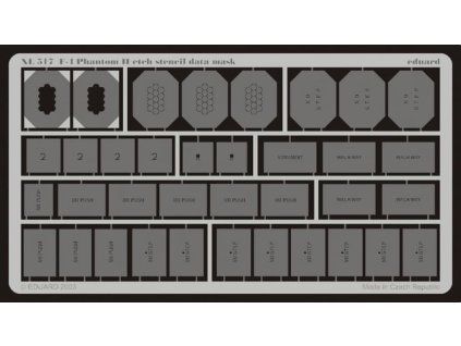 F-4 etch stencil data mask -etch 1/32