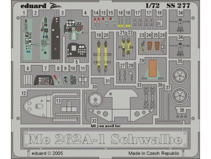 Me 262A-1 Schwalbe recommended for HASEGAWA