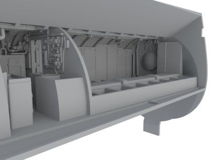 1/72 U-Boot IX Front Crew Quarters for REV
