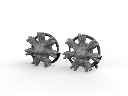 Anson Mk.I engines PRINT 1/48 recommended for AIRFIX