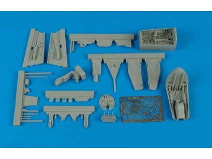1/48 He 162A cockpit set & wheel bays