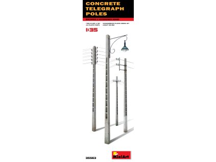 1/35 Concrete Telegraph Poles