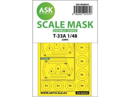1/48 T-33A double-sided painting mask for Great Wall Hobby
