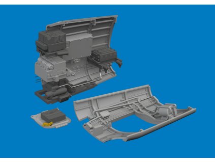 P-40E radio compartment PRINT 1/48 recommended for EDUARD