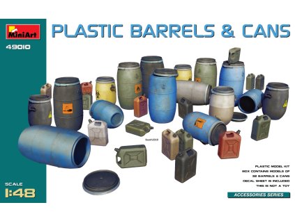 1/48 Plastic Barrels & Cans