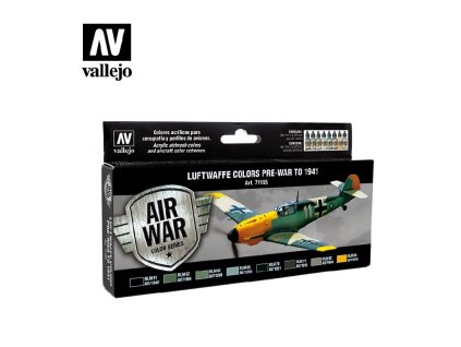 Vallejo Model Air Set 71165 Luftwaffe Pre-War To 1941 (8)