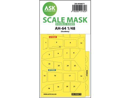 1/48 AH-64 double-sided mask for Academy
