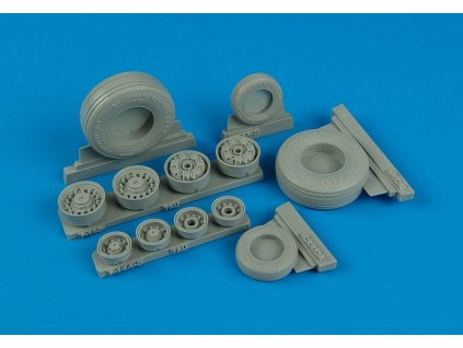 1/32 F-14D Super Tomcat weighted wheels - TRUMPETER