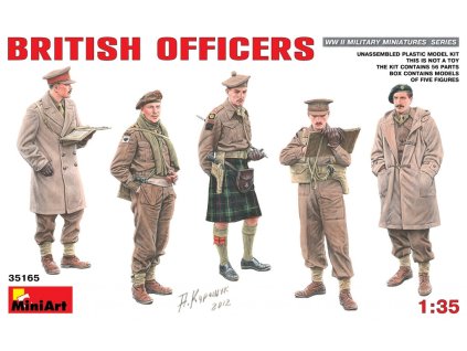 1/35 British Officers - Miniart
