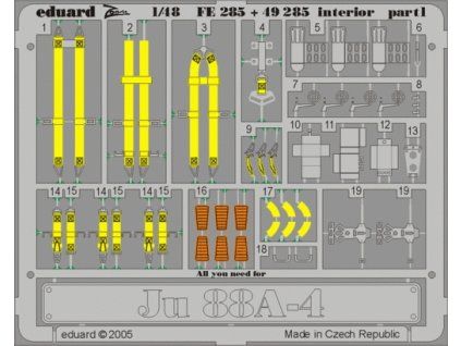 Ju 88A-4 interior recommended for DRAGON