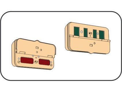 1/35 Germ.Distance rear lightsNotekWWII