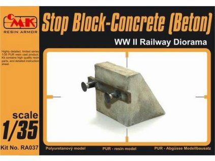1/35 Stop Block-Concrete (Beton) WW II Railway Dio