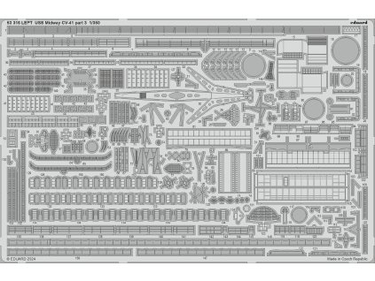 USS Midway CV-41 part 3 1/350 recommended for TRUMPETER