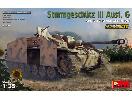 1/35 Sturmgeschutz III Ausf. G  April 1943 Alkett Prod. Interior Kit - Miniart