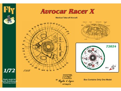 1/72 Avrocar Racer X  4+