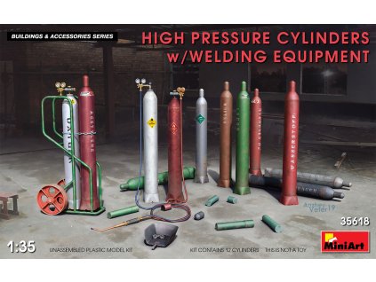 1/35 High Pressure Cylinders w/Welding Equipment