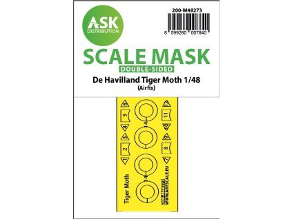 1/48 De Havilland Tiger Moth double-sided express fit mask for Airfix