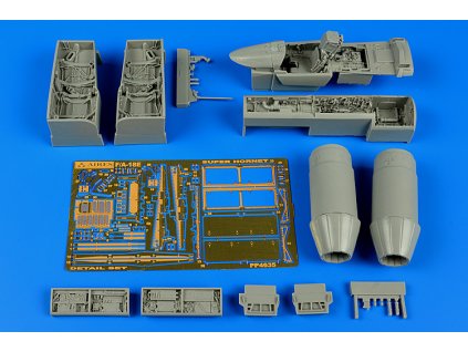1/48 F/A-18E Super Hornet detail set - HASEGAWA