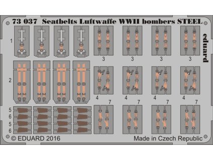 1/72 Seatbelts Luftwaffe WWII bombers STEEL