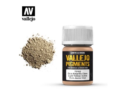 Vallejo Pigments 73102 Light Yellow Ochre (35ml)