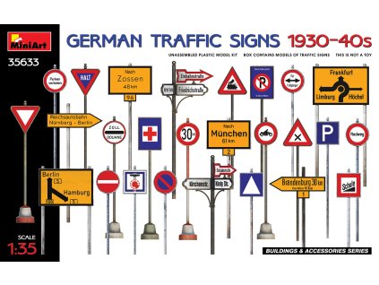 1/35 German Traffic Signs 1930-40’s - Miniart