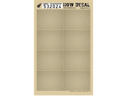 1/32 Fabric - Decals Wood Grain - transparent 8 pc. of 82 x 61 mm