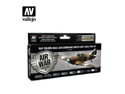 Vallejo Model Air RAF Set 71146 Seac (Air Command South East Asia) 1942-45 (8)