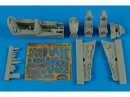 1/72 F-4E Phantom II cockpit set - HASEGAWA
