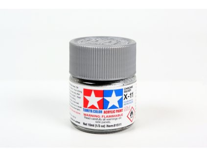 Tamiya 81511 Acrylic Mini X-11 Chrome Silver