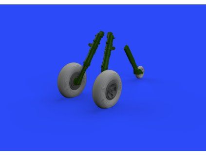 Spitfire Mk.IX wheels 4 spoke w/smooth tire 1/32 recommended for TAMIYA