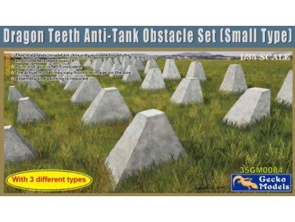 1/35 Dragon Teeth Anti-Tank Obstacle Set (Small Type) - Gecko