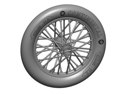 1/72 German 610x85 spoked wheels - 1 pair