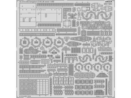 USS Sangamon CVE-26 island 1/350 recommended for TRUMPETER